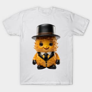 Cute Kawaii Office Pineapple with Top Hat T-Shirt